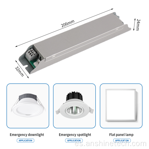 Fuente de alimentación de emergencia de lámpara de panel LED